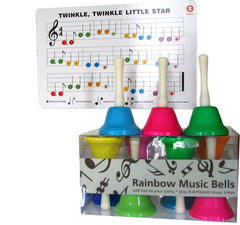 Rainbow Music Hand Bells (set of 8)