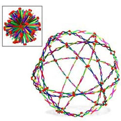 Hoberman Sphere - Rainbow
