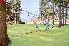 NinjaLine 30' Intro Kit with 7 Hanging Obstacles